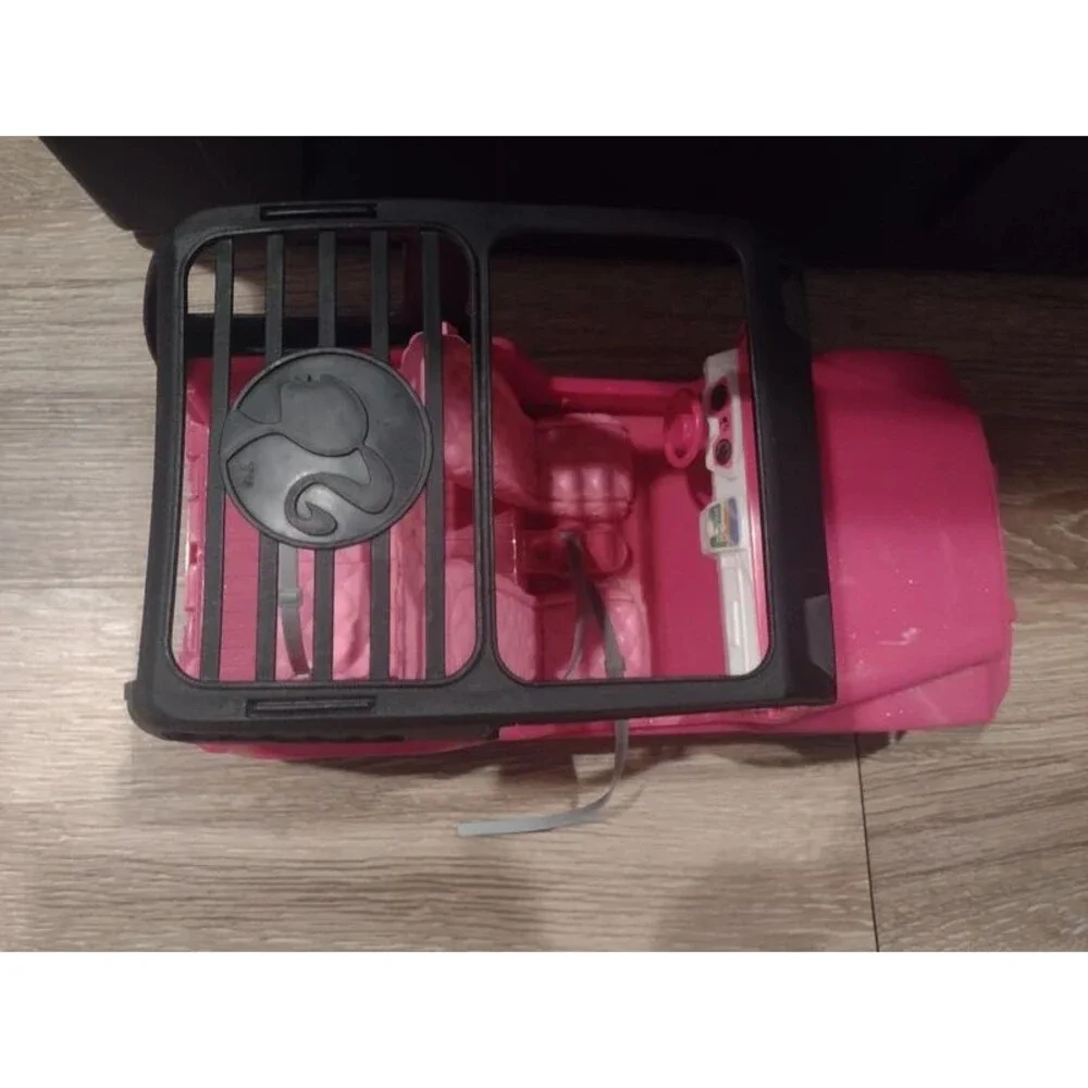 Barbie Pink cruiser vehicle in good condition with minor play wear